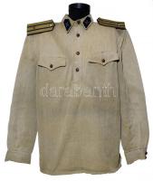 1950M híradós őrnagyi gimnasztyorka (ingzubbony)  szép, megkímélt állapotban. / Hungarian communication officer uniform