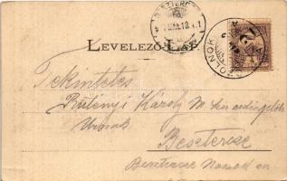 Szolnok, Piac tér, divatáruház, üzletek. Fuchs Lipót és fia kiadása (EK)