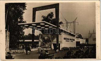 1949 Budapest XIV. Nemzetközi Őszi Vásár a Városligetben, Nehézipari Minisztérium Kohászat Gépipar pavilonja + So. Stpl