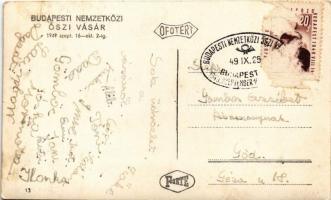 1949 Budapest XIV. Nemzetközi Őszi Vásár a Városligetben, Nehézipari Minisztérium Kohászat Gépipar p...