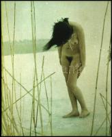 cca 1969 előtt készült, szolidan erotikus felvételek, 10 db vintage negatív és pozitív, vegyes össze...