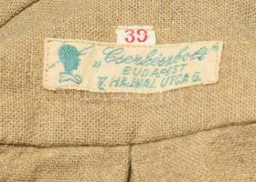 cca 1930 Cserkész tiszti ing (264. Hunyadi János cserkészcsapat) Cserkészbolt emblémával, megkímélt,...