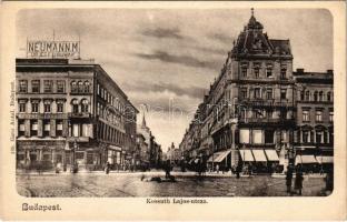 Budapest V. Kossuth Lajos utca, Neumann, Berényi és Frankl üzlete. Ganz Antal 188. (EK)