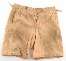 cca 1930 Cserkész rövidnadrág, komplett, sérülésmentes állapotban, de régi folt koszfolt maradványokkal / Hungarian boy scout shorts with marks of dirt