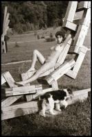 cca 1960 előtt készült, szolidan erotikus felvételek, 7 db vintage NEGATÍV, vegyes összeállítás, 24x36 mm és 6x5 cm között