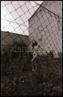 cca 1960 előtt készült, szolidan erotikus felvételek, 7 db vintage NEGATÍV, vegyes összeállítás, 24x...