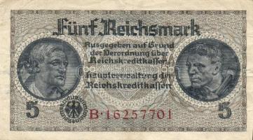 Német 3. Birodalom / Általános kiadás a megszállt területek részére 1939. (DN) 50Rpf, 5RM, 20RM, 50R...