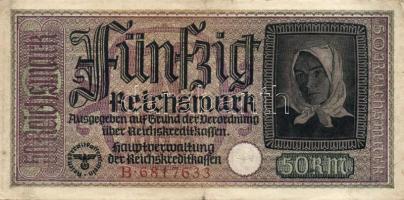 Német 3. Birodalom / Általános kiadás a megszállt területek részére 1939. (DN) 50Rpf, 5RM, 20RM, 50R...