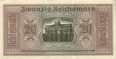 Német 3. Birodalom / Általános kiadás a megszállt területek részére 1939. (DN) 2RM, 20RM T:II+,II