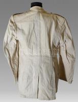 M. kir. honv. 1940M honvéd hadtáp főhadnagyi nyári fehér vászon zubbony. Megkímélt, szép állapotban....
