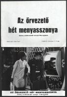 cca 1972 ,,Az őrvezető hét menyasszonya" című szovjet film jelenetei és szereplői, 13 db vintage produkciós filmfotó ezüstzselatinos fotópapíron, + hozzáadva egy szöveges kisplakát, 18x24 cm