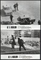 1972 ,,Az 5. hatalom című olasz maffia film jelenetei és szereplői, 13 db vintage produkciós filmfotó ezüstzselatinos fotópapíron, 18x24 cm