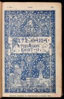 1914 Mária Kert. Havi folyóirat a Bold. Szűz tiszteletének ápolására. Szerk.: Tóth Mike. XXX. évf. 1-12. sz. Átkötött kopott, foltos félvászon-kötésben.   Varázséji Béla (1864-1939) kánonjogi doktor, prelátus-kanonok névbélyegzőjével.