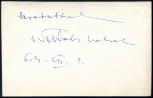 1964 Németh Lehel (1932-2005) táncdalénekes autográf aláírása őt ábrázoló fotón