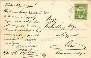 1909 Selyp (Lőrinci), Cukorgyár, vasútállomás vonattal, iroda. Art Nouveau (EK)