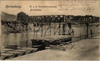 1917 Korneuburg, K.u.K. Eisenbahnregiment, Brückenbau / WWI Austro-Hungarian Railroad Regiment, railway bridge construction (Rb)