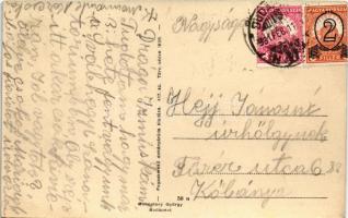 1931 Budapest XII. Istenhegy, látkép a Nagyszállodával. Fogaskerekű dohányáruda kiadása