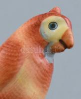 Herendi papagáj, kézzel festett, jelzett, hibátlan m: 11 cm