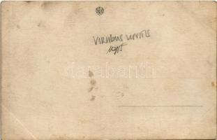 1918 SMS Szent István osztrák-magyar Tegetthoff-osztályú csatahajó, Vilmos porosz királyi herceg lát...