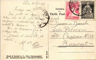 1929 Nagyszeben, Hermannstadt, Sibiu; Erdei tó. Krafft & Drotleff A.G. 107. / Lacul dumbravei / ...