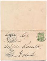 1909 Orsova, Kazánszoros, magyar zászlós társaság. Hutterer G. Két részes kinyitható panorámalap / K...