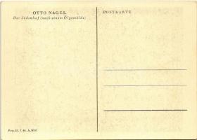 Der Jüdenhof (nach einem Ölgemälde) / Judaica art postcard s: Otto Nagel