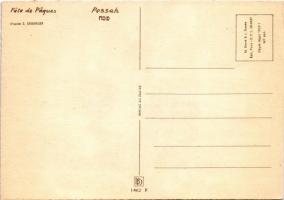 Fete de Paques / Pessah / Judaica art postcard s: S. Seeberger