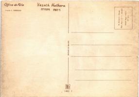 Office de Fete / Vezoth Hathora / Judaica art postcard s: S. Seeberger (EK)