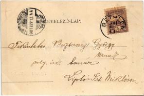 1901 Bethlen, Beclean; Fő tér. Kajár István kiadása / main square