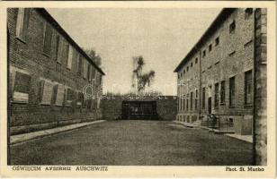 Oswiecim, Auschwitz; WWII German Nazi concentration camp. Execution place in the courtyard of Block 11