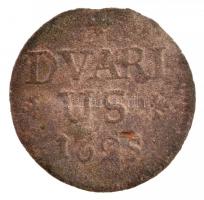 1695C-H Duarius Ag I. Lipót Pozsony (0,37g) T:2 hullámos lapka, ütésnyom, patina R! / Hungary 1695C-H Duarius Ag Leopold I Pressburg (0,37g) C:XF wavy coin, ding, patina Rare!  Huszár: 1501., Unger II.: 1103.