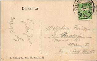 1910 Jasztrebarszka, Jastrebarsko, Jaska; Fő utca, kápolna / Kapela sv. Duh / main street, chapel + ...