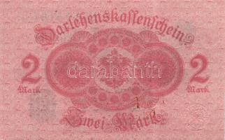 Német Birodalom /Császárság 1914. 2M alapnyomatos kék "pecséttel", ritkább variáns T:I