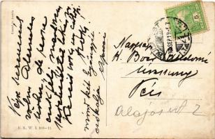 1909 Súly-próba / K.u.k. military humour. B.K.W.I. 346-11. s: Fritz Schönpflug