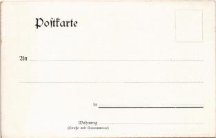 Gruss aus... Wintersportverlag, Berlin SW. 46. liefert: Schneeschuhe, Rennwölfe etc. / Winter sport ...