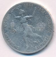 Ausztria 1908. 5K Ag "Ferenc József - Jubileum" T:2- karc Austria 1908. 5 Corona Ag "...