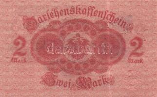 Német Birodalom /Császárság 1914. 2M (12x) alapnyomatos piros "pecséttel", egymás utáni il...