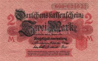 Német Birodalom /Császárság 1914. 2M (12x) alapnyomatos piros "pecséttel", egymás utáni il...