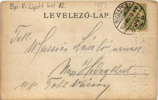 1903 Budapest XIII. Újlipótváros, Lipót körút (ma Szent István körút), Budapesti Központi tejcsarnok...