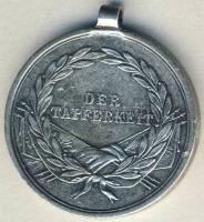 Ausztria cca. 1860-as évek DN "Der Tapferkeit" Ag hadi érdemérem 17,7g T:2/3