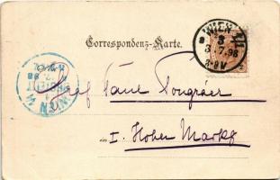 1898 (Vorläufer) Wien, Vienna, Bécs; Huldigungsfestzug der Wiener Schulkinder. Foto Heydenhauss &...