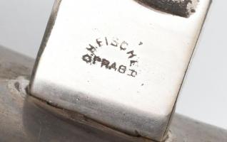 k.u.k. 1861M gyalogostiszti kard tiszti kardbojttal. H. Fischer Prag gyártói jelzéssel a pengén. / I...