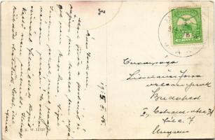 1915 John Bull's 7 Meilenstiefel / WWI German military propaganda. B.K.W.I. 757-8. s: K. Th. Ze...