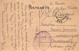 1916 K. und k. 17. Korps. 1915. K.u.k. Kommando-Trainzug 1/17. / Első világháborús osztrák-magyar ka...