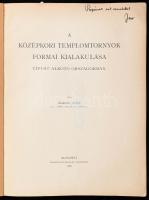 Rados Jenő: A középkori templomtornyok formai kialakulása típust alkotó országokban. Bp., 1929, Fran...