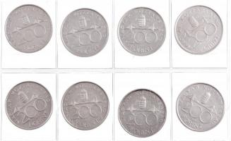 1993. 200Ft Ag "MNB" + 1994. 200Ft Ag "Deák" (7x) T:2 kis patina
Adamo F13, F13...