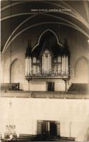 Zólyom, Zvolen; Organ evanjel. Kostola vo Zvolene / Evangélikus templom orgonája / Lutheran church, interior with organ. Foto-Fon Praha