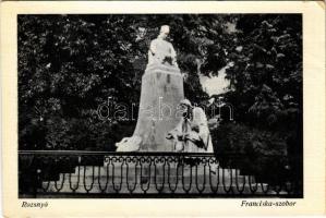 Rozsnyó, Roznava; Franciska szobor / statue, monument (Rb)