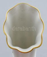 Herendi Rotschild mintás bőségszaru kézzel festett jelzett hibátlan 15 cm