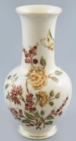 Zsolnay virág mintás váza kézzel festett jelzett (Dezsőné) hibátlan 27 cm
